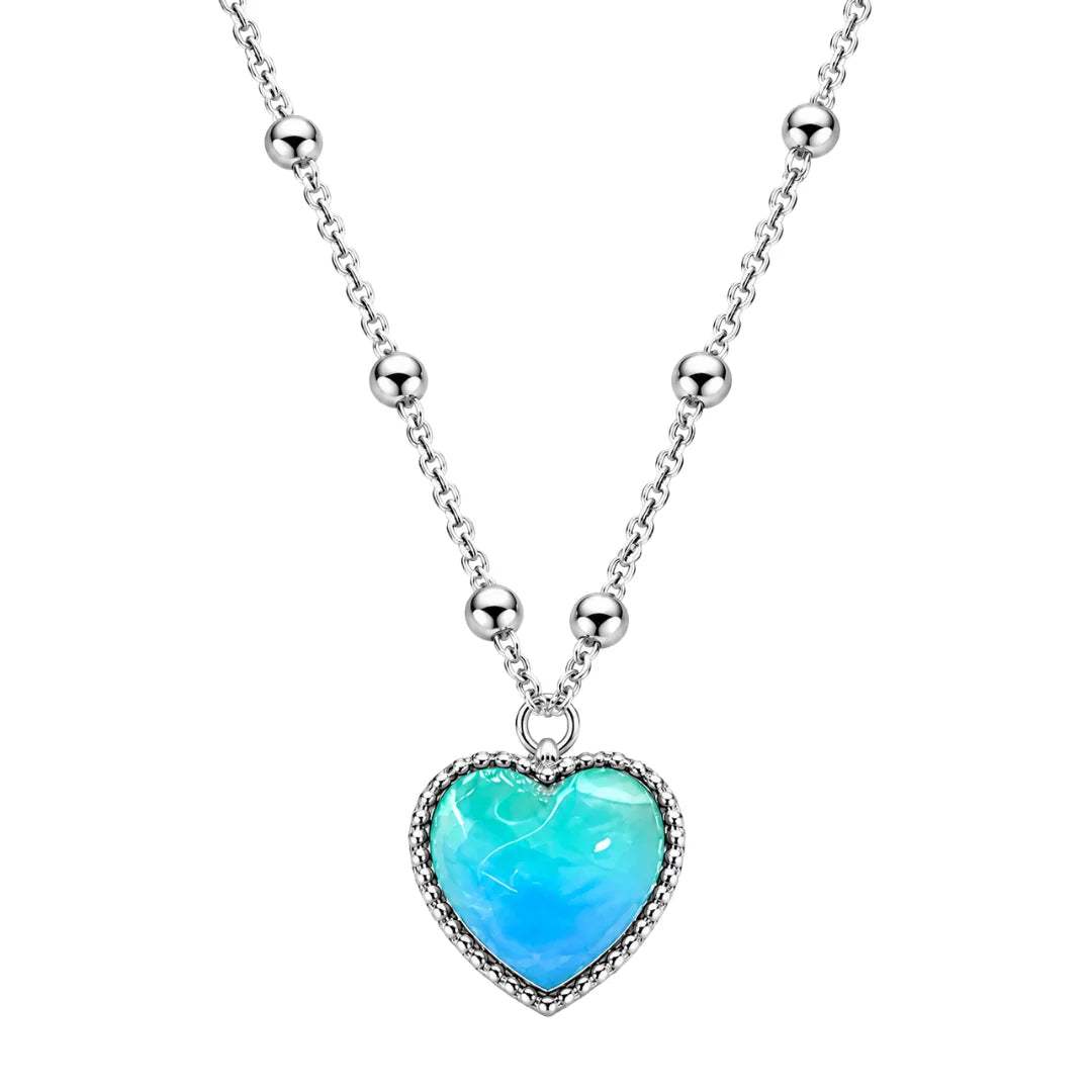 Color changing heart necklace